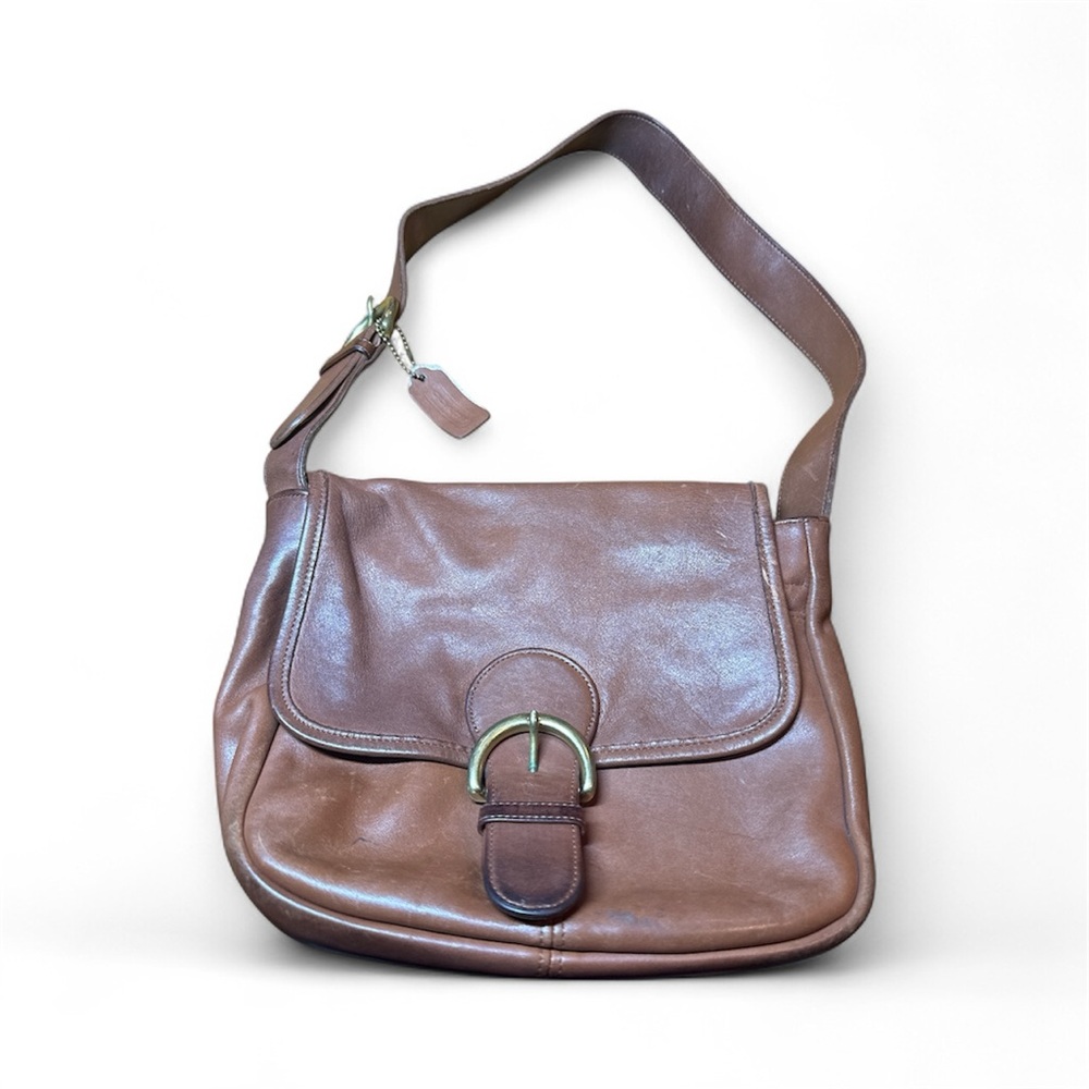 Coach Tan Leather Shoulder Bag
